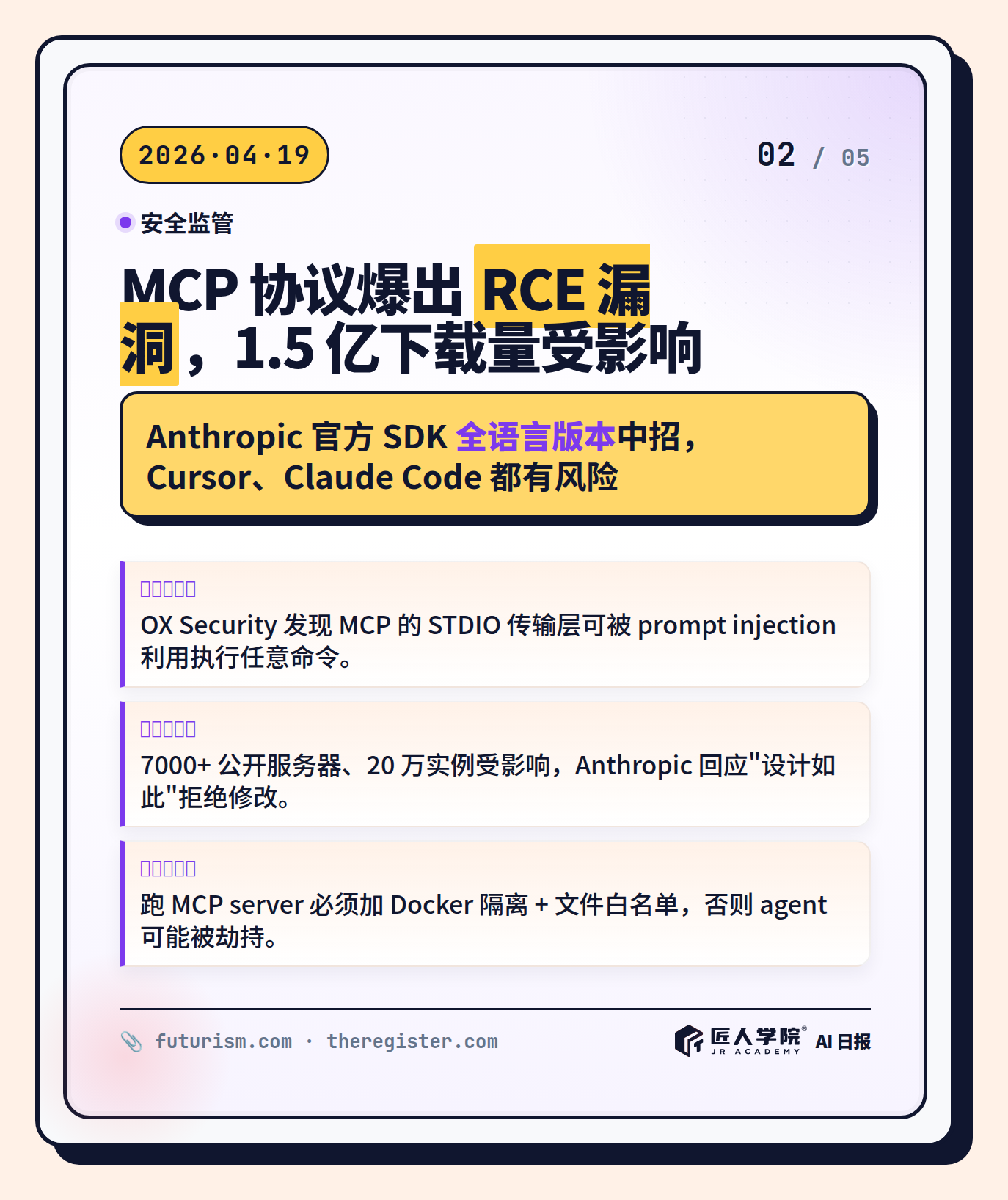 图 3 · MCP 协议安全漏洞